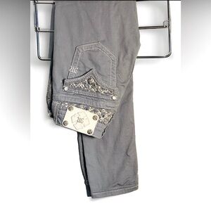 WOMENS MISS ME JP611052 SKINNY SLATE GRAY DENIM JEANS SZ 25 Inseam 27”